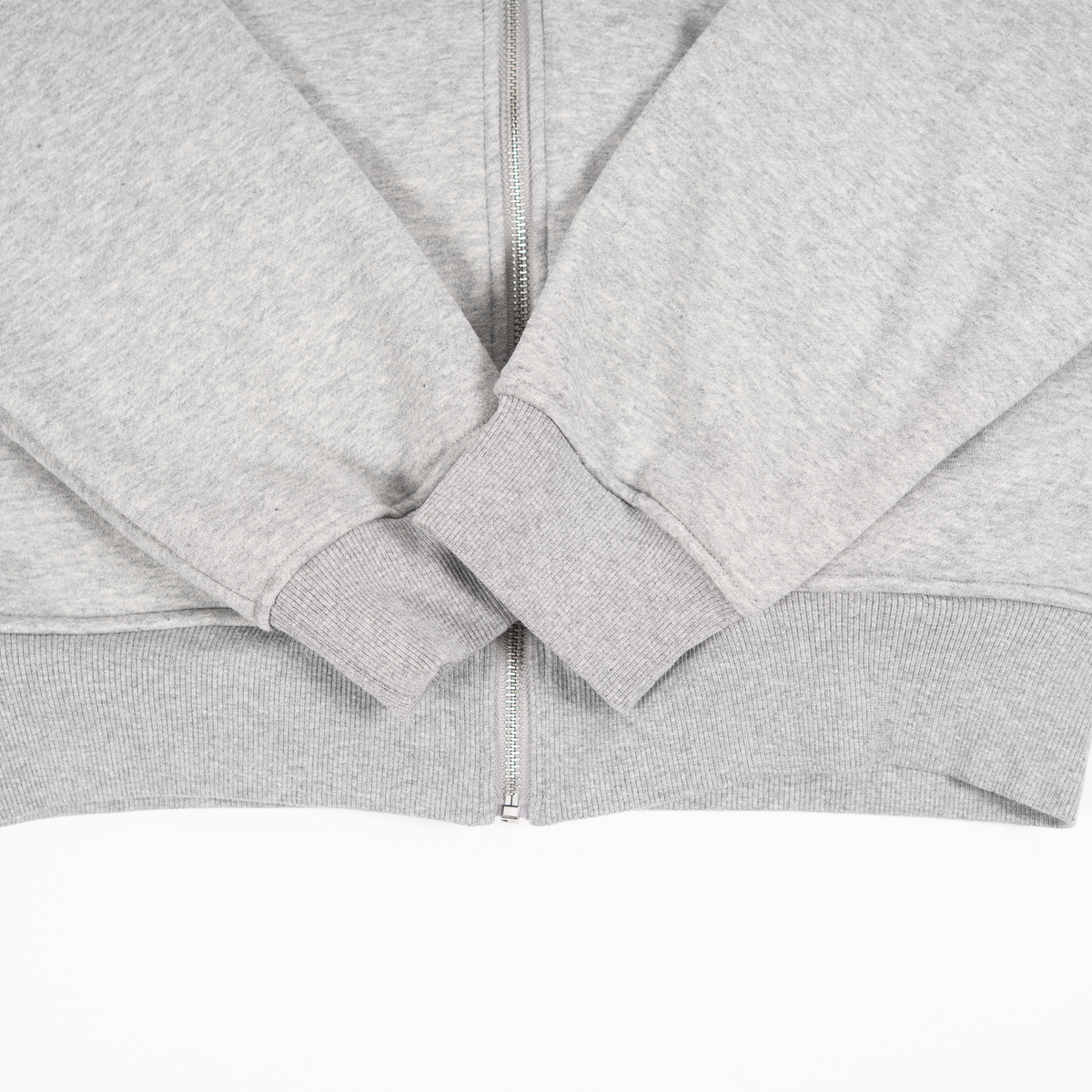 GHOSTED (Plain) Zip-Up | Heather Gray