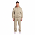 GHOSTED (Stamped) Sweat-Set | Light Acid Khaki