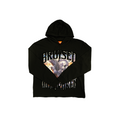 Men's Bruised Not Broken Rhinestone Hoodie | Black