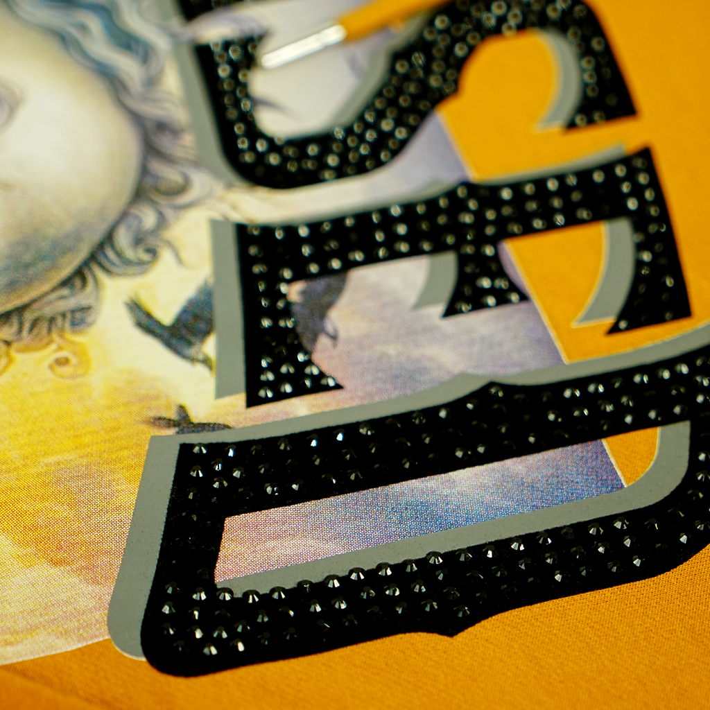 Men's Bruised Not Broken Rhinestone Hoodie | Wheat Tan