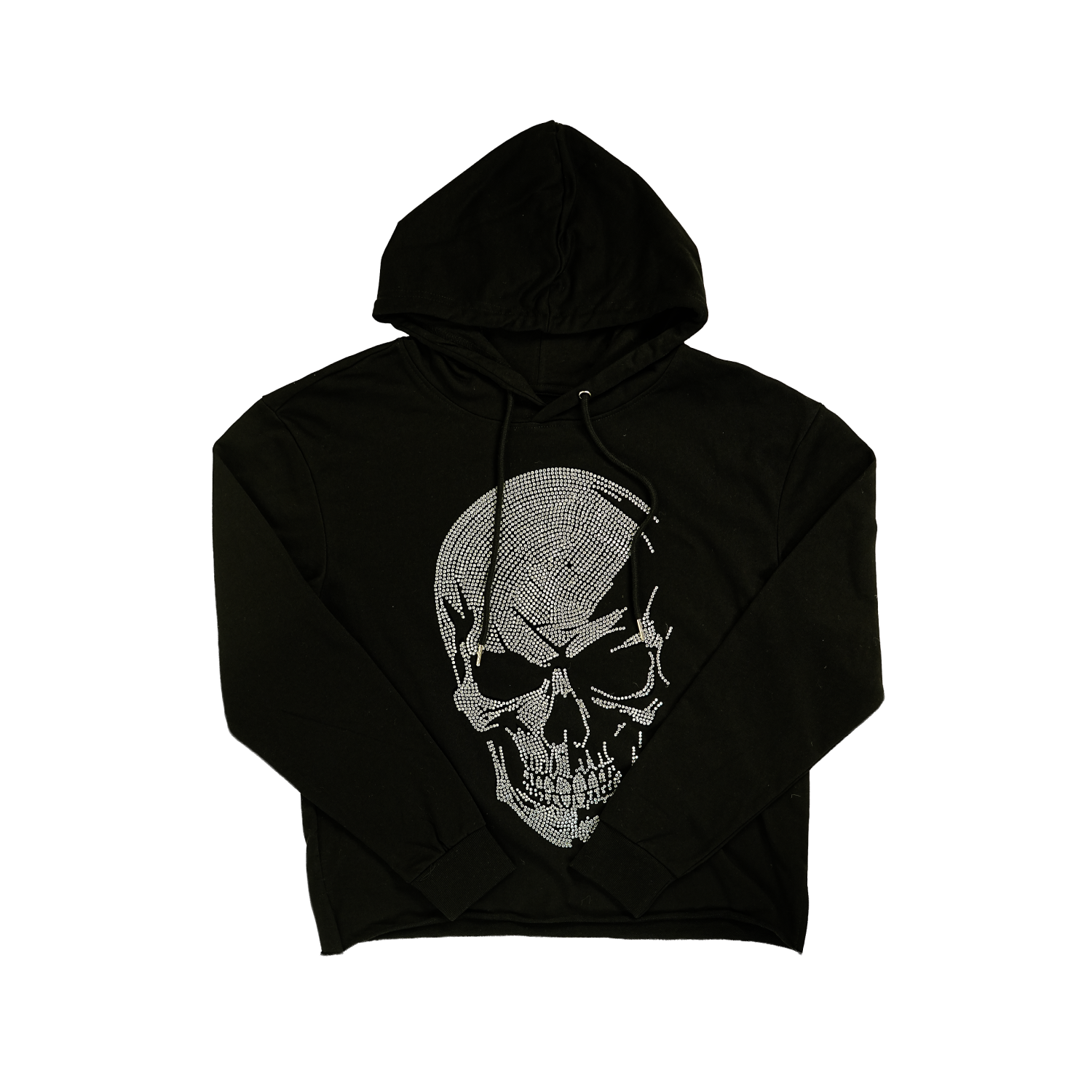 Unisex Crystal Skull Hoodie | Black