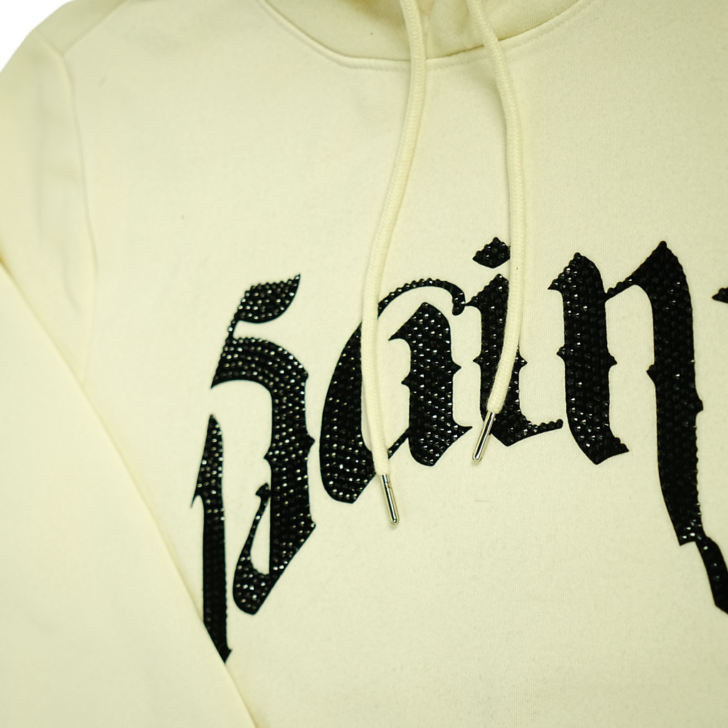 Unisex Crystal Saint Hoodie | Cream
