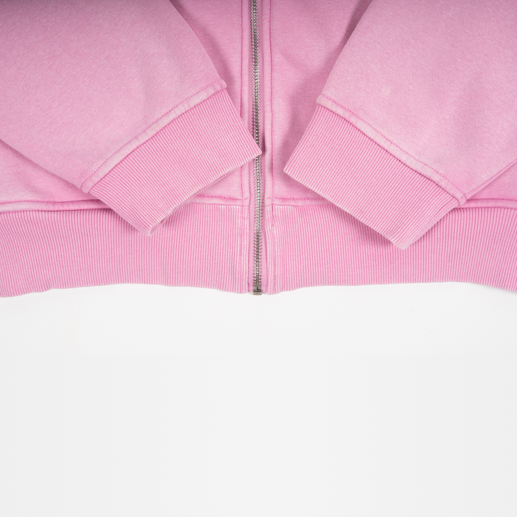 GHOSTED (Plain) Zip-Up | Acid Pink