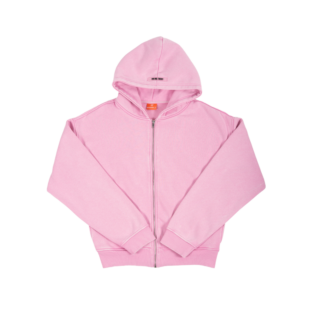 GHOSTED (Plain) Zip-Up | Acid Pink