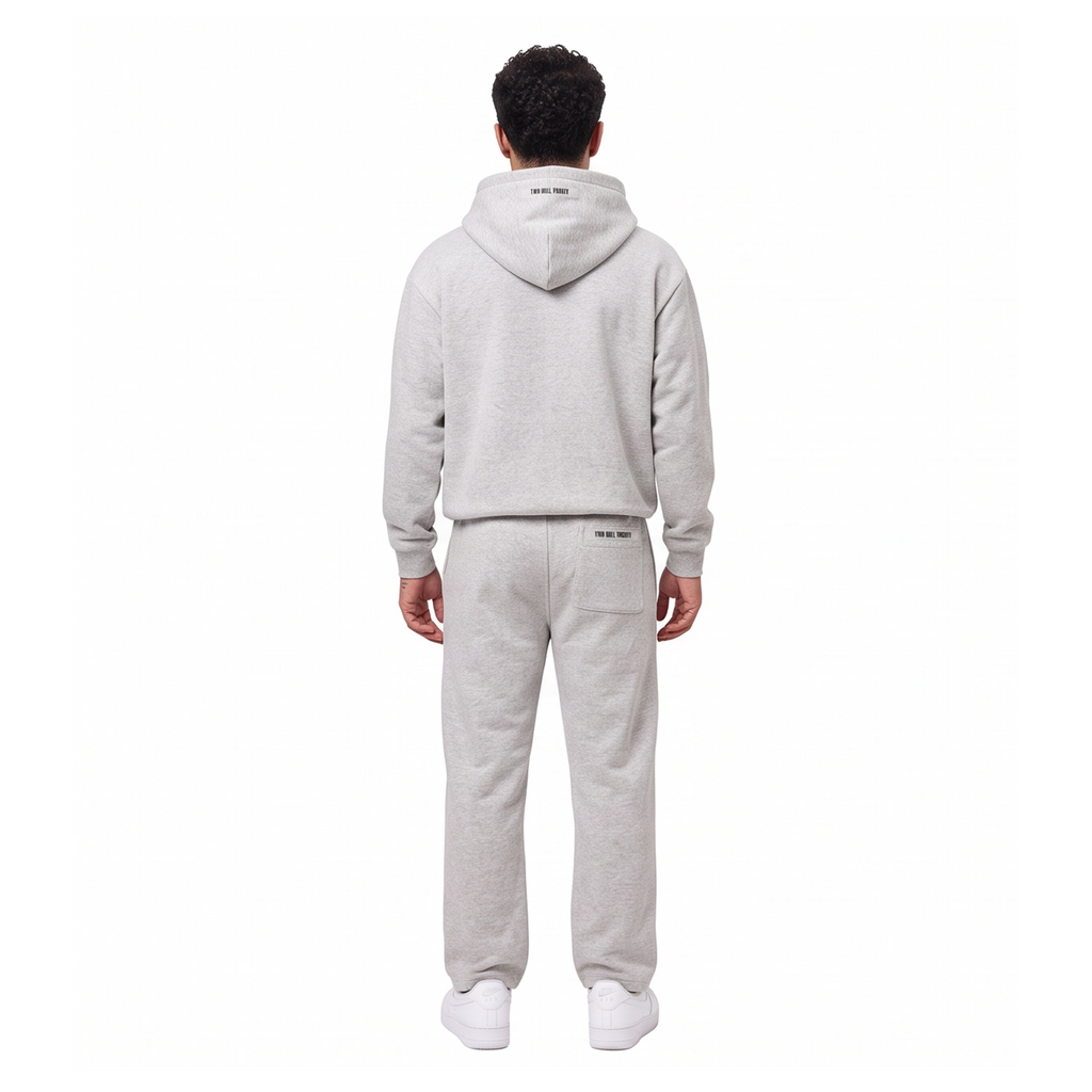 GHOSTED (Plain) Zip-Up | Heather Gray