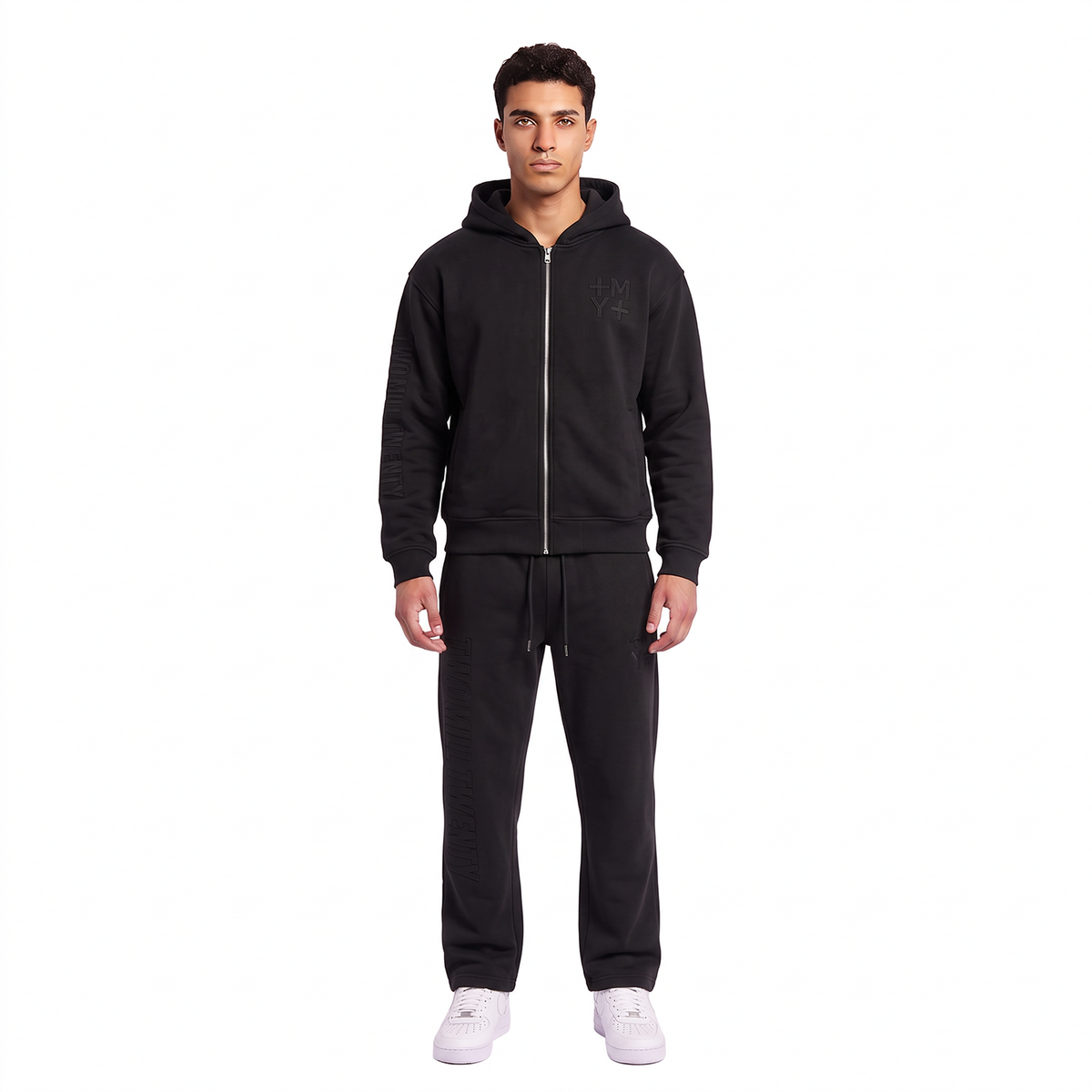 GHOSTED (Stamped) Sweat-Set | Acid Gray