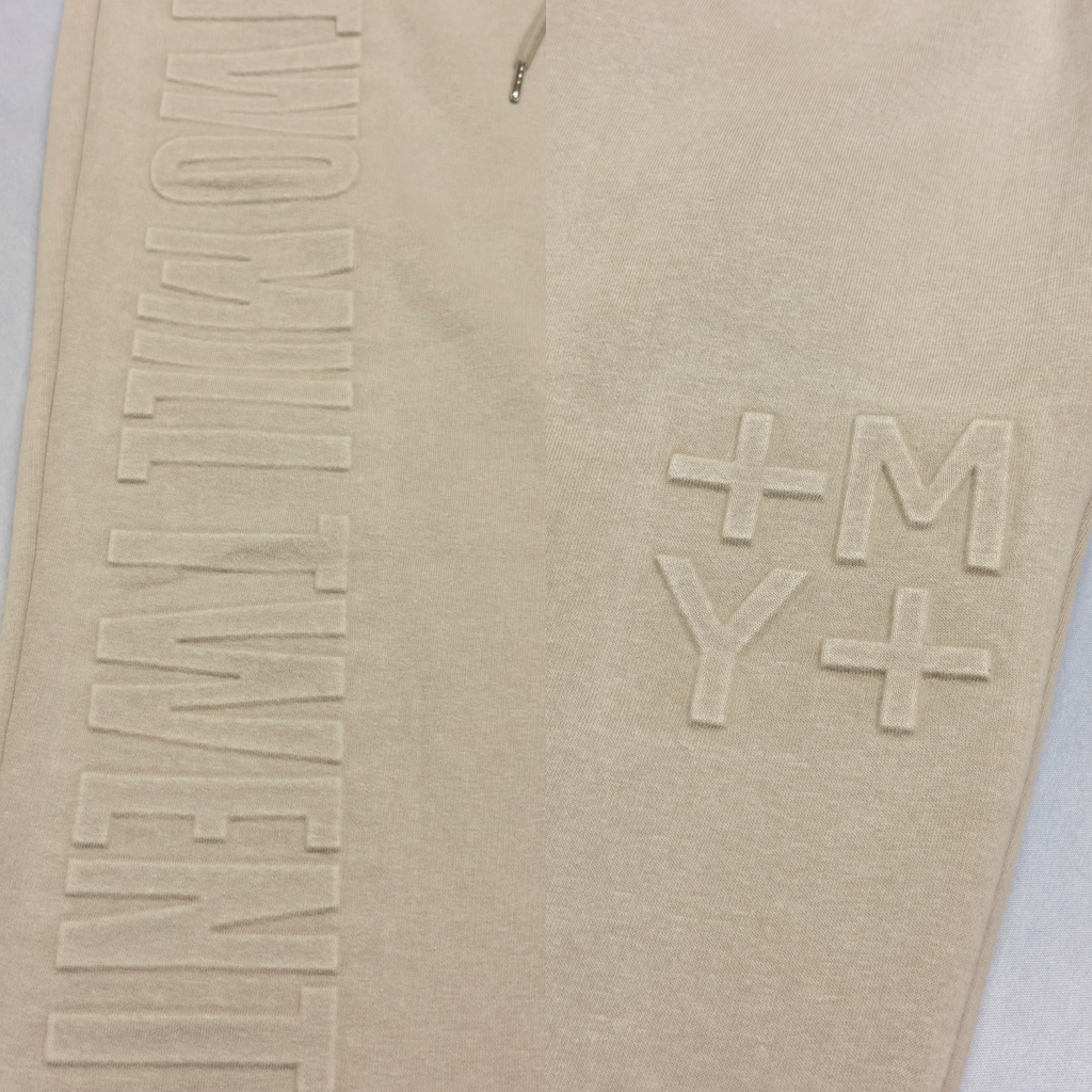 GHOSTED (Stamped) Joggers | Acid Light Khaki