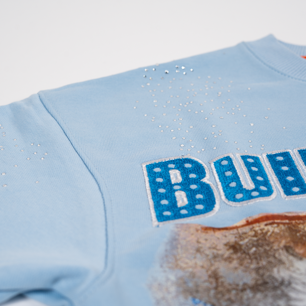 Men's Built on Belief Crystal T-Shirt | Light Blue