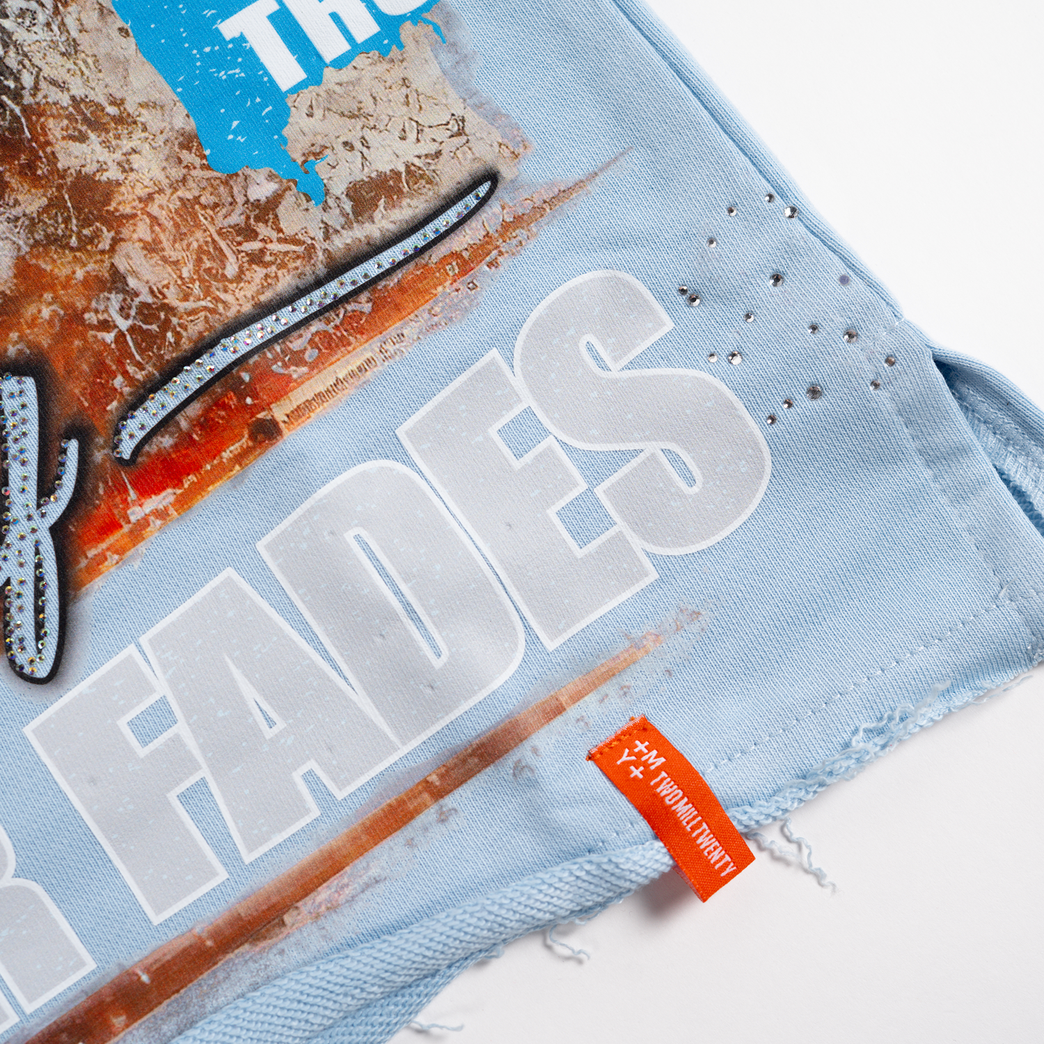 Men's Built on Belief Crystal T-Shirt | Light Blue