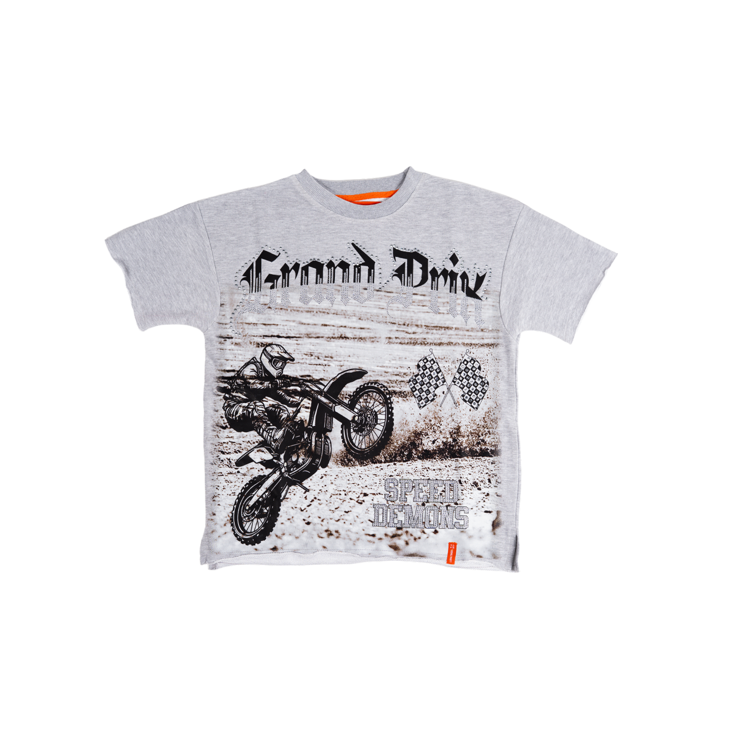 Men's Speed Demons Motocross T-shirt | Heather Grey