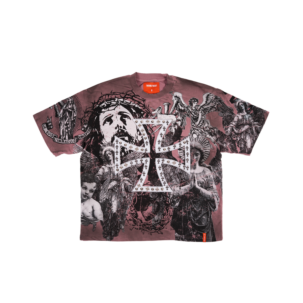 Men's Chrome Cross Tee | Pink