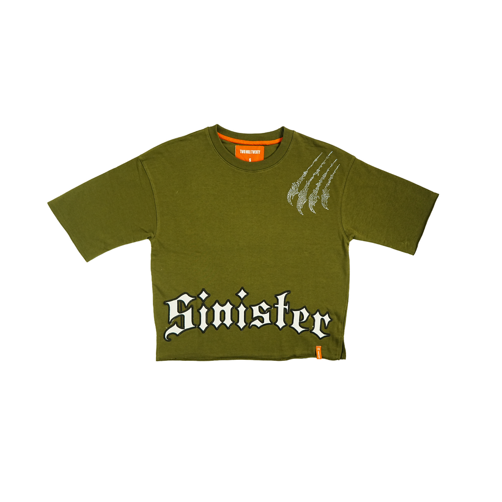 Men's Sinister Boxy Cut T-Shirt | Olive