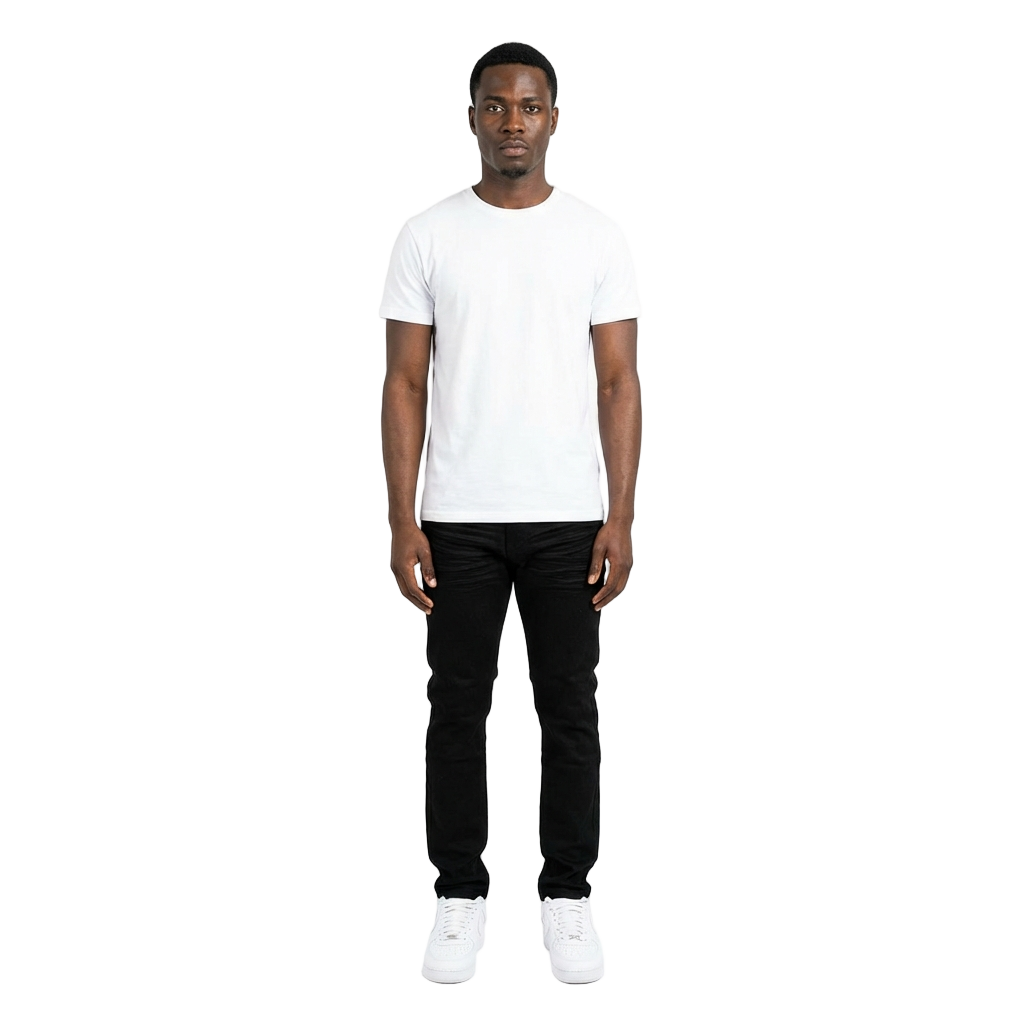 Men's Relaxed Slim Fit Jeans | Jet Black