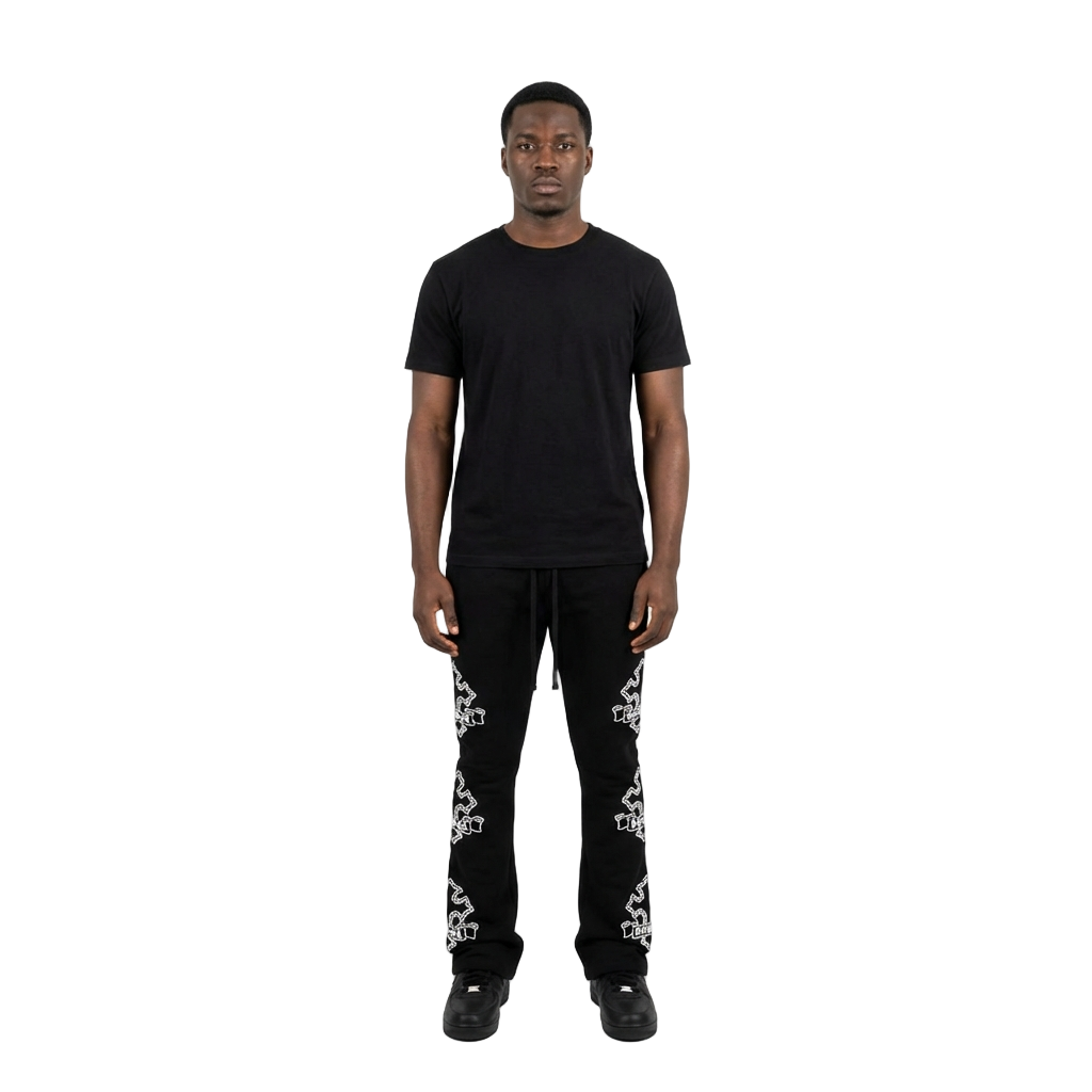 Men's Gothic Rebel Joggers | Black