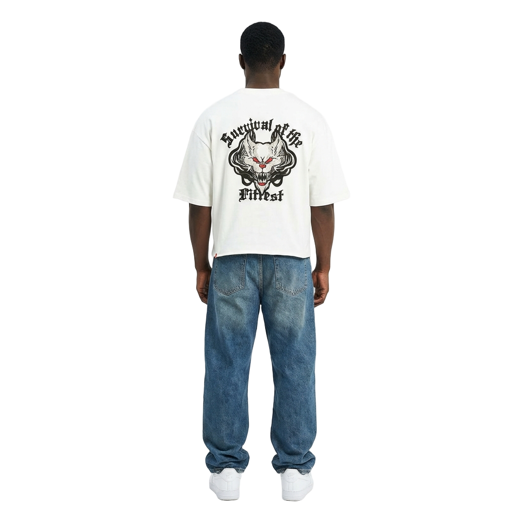 Men's Sinister Boxy Cut T-Shirt | White