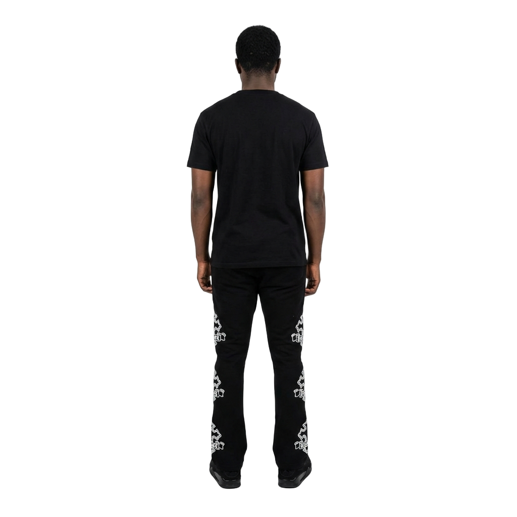 Men's Gothic Rebel Joggers | Black