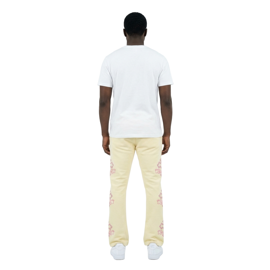 Men's Gothic Rebel Joggers | Cream