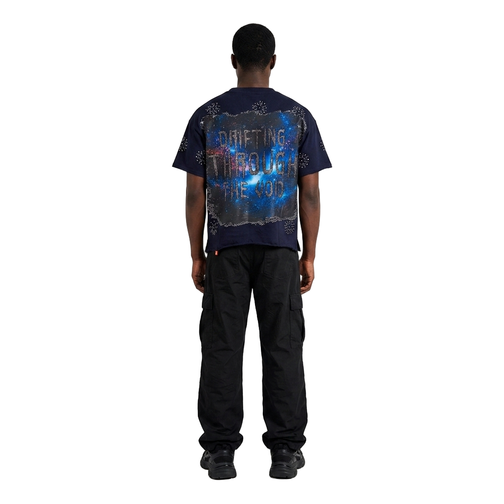 Men's Skull in Headphones T-Shirt | Navy