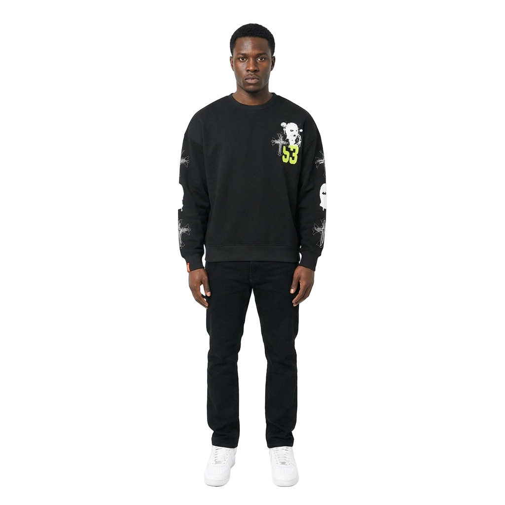 Men's 53 Graphic Crewneck | Black