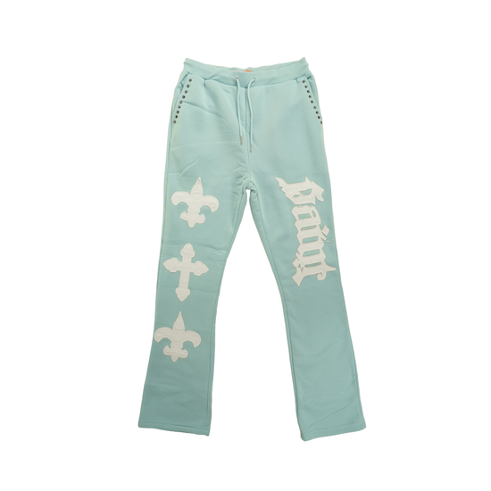 Men's Saint Studded Joggers | Light Blue