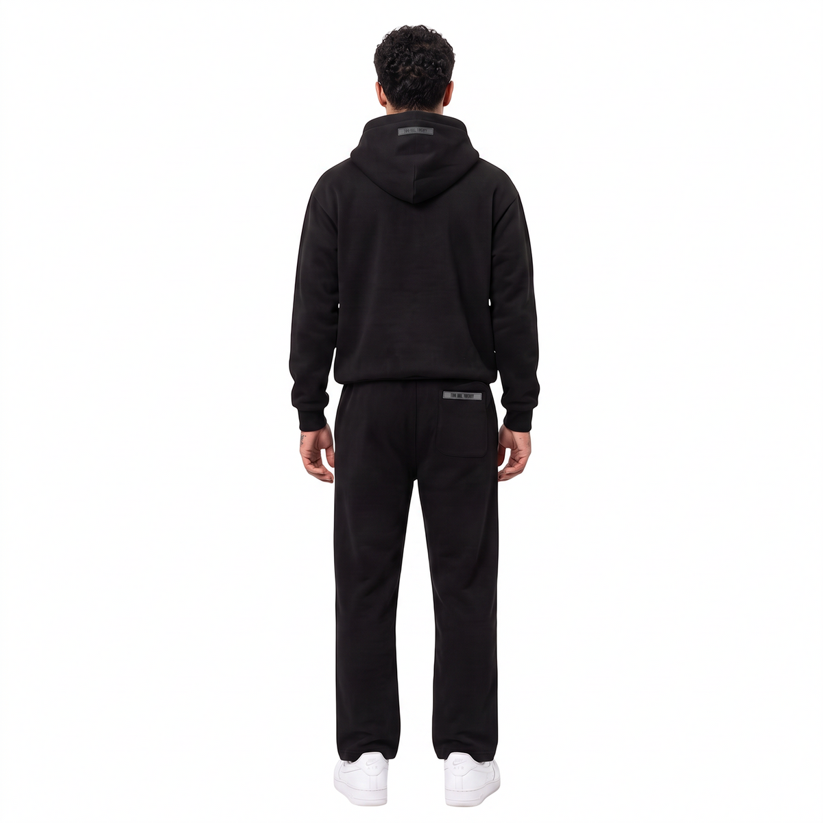 GHOSTED (Plain) Zip-Up | Jet Black
