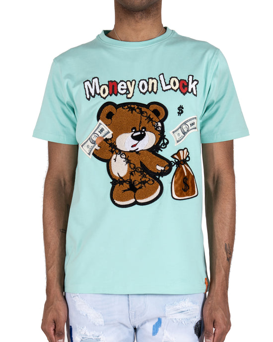 Men's "Money on Lock" Graphic T-Shirt | Mint