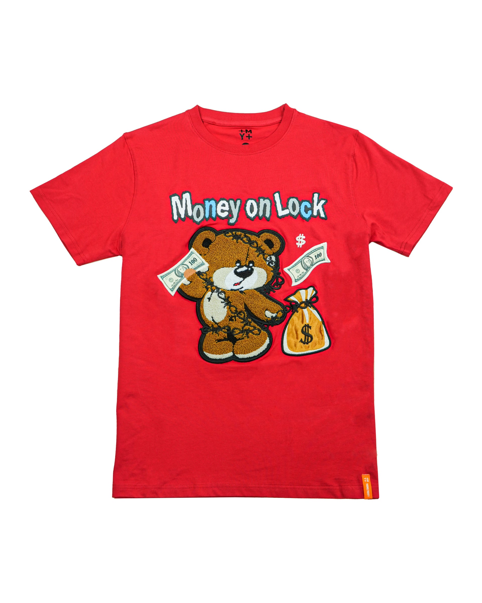 Men's "Money on Lock" Graphic T-Shirt | Red