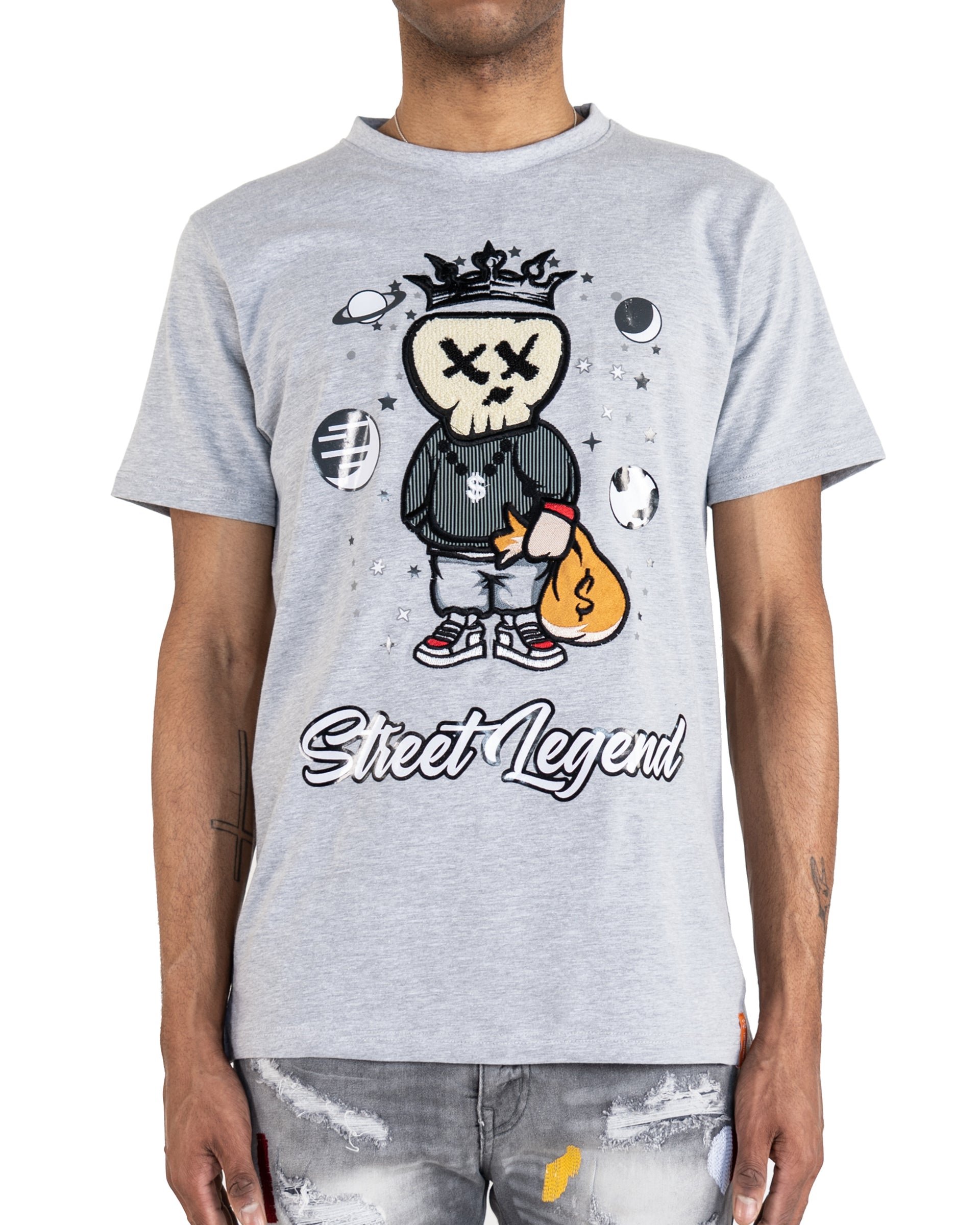 Men's "Street Legend" Graphic T-Shirt | Heather Grey