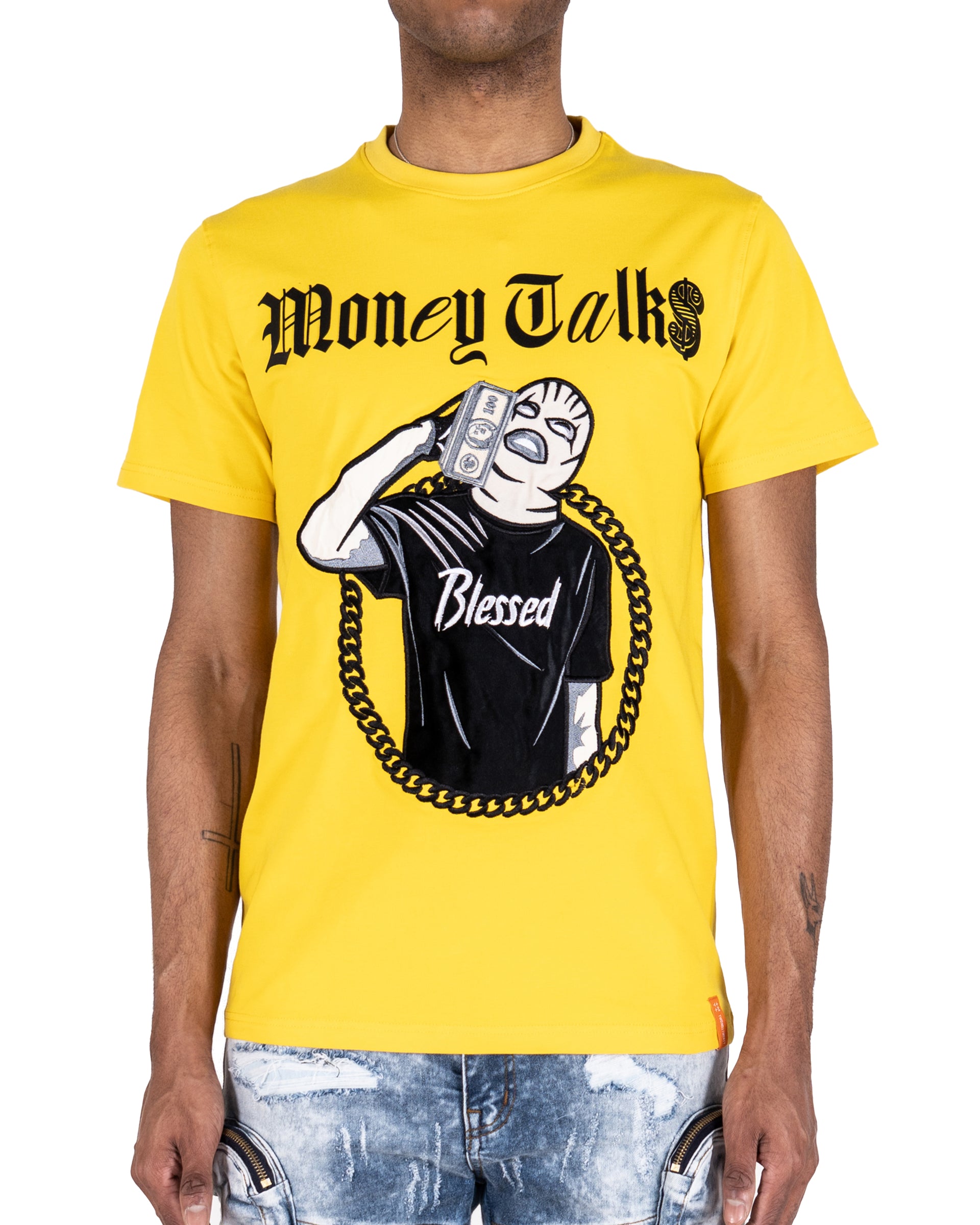 Men's "Money Talks" Graphic T-Shirt | Yellow