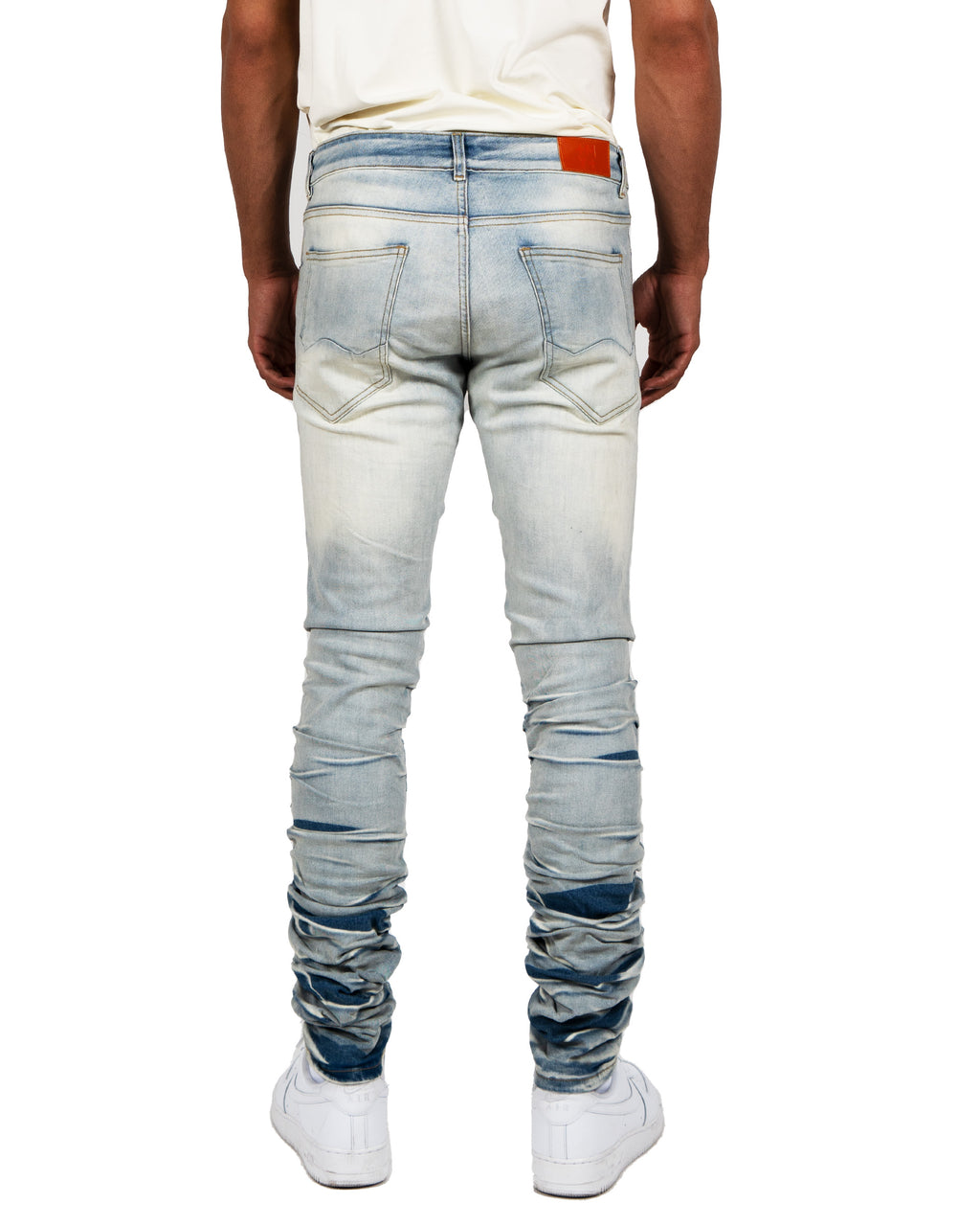 MONROE | Skinny Fit Stacked Leg Denim Jeans in Vintage