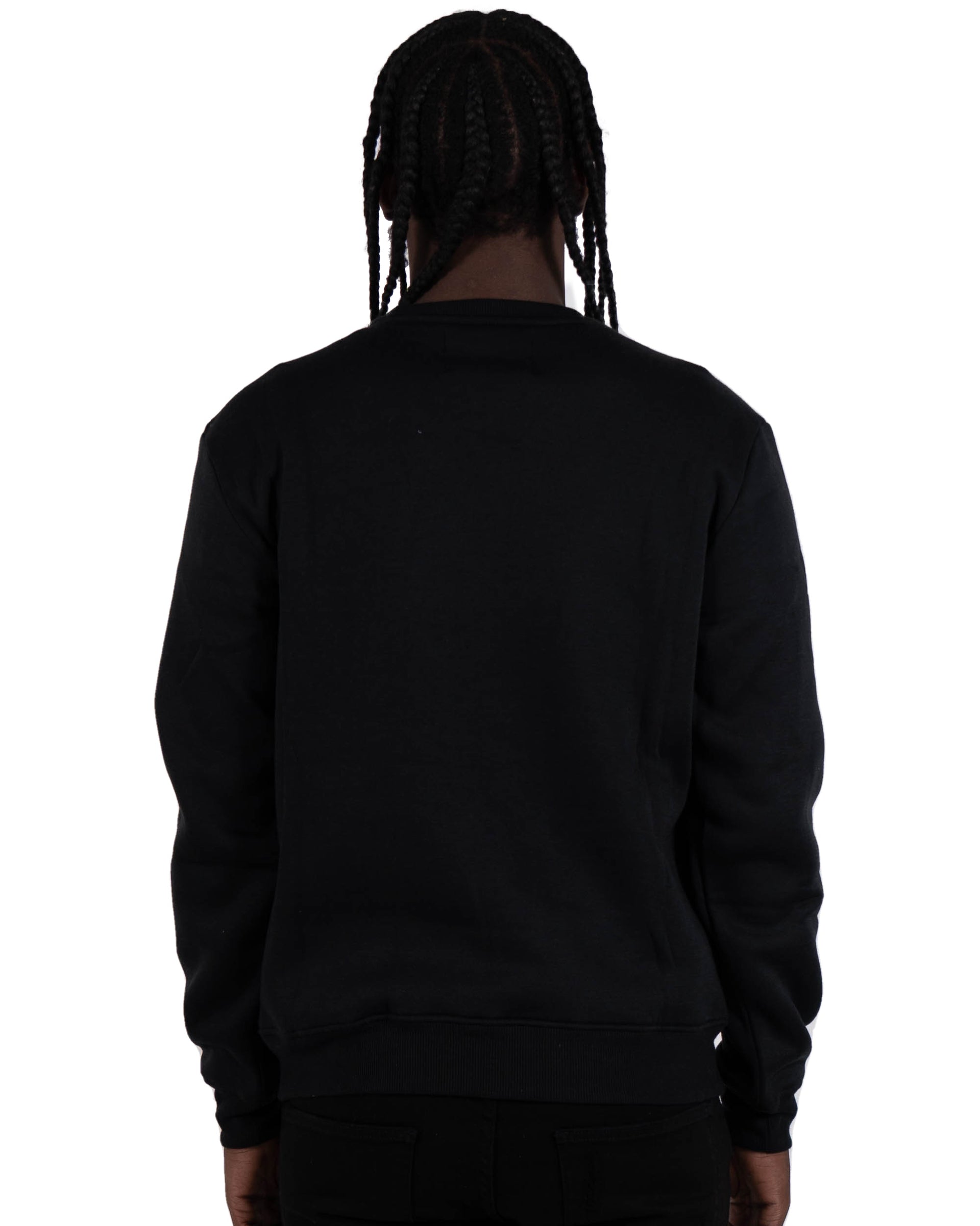 Men's "Trust No One" Graphic Embroidered Sweatshirt | Black