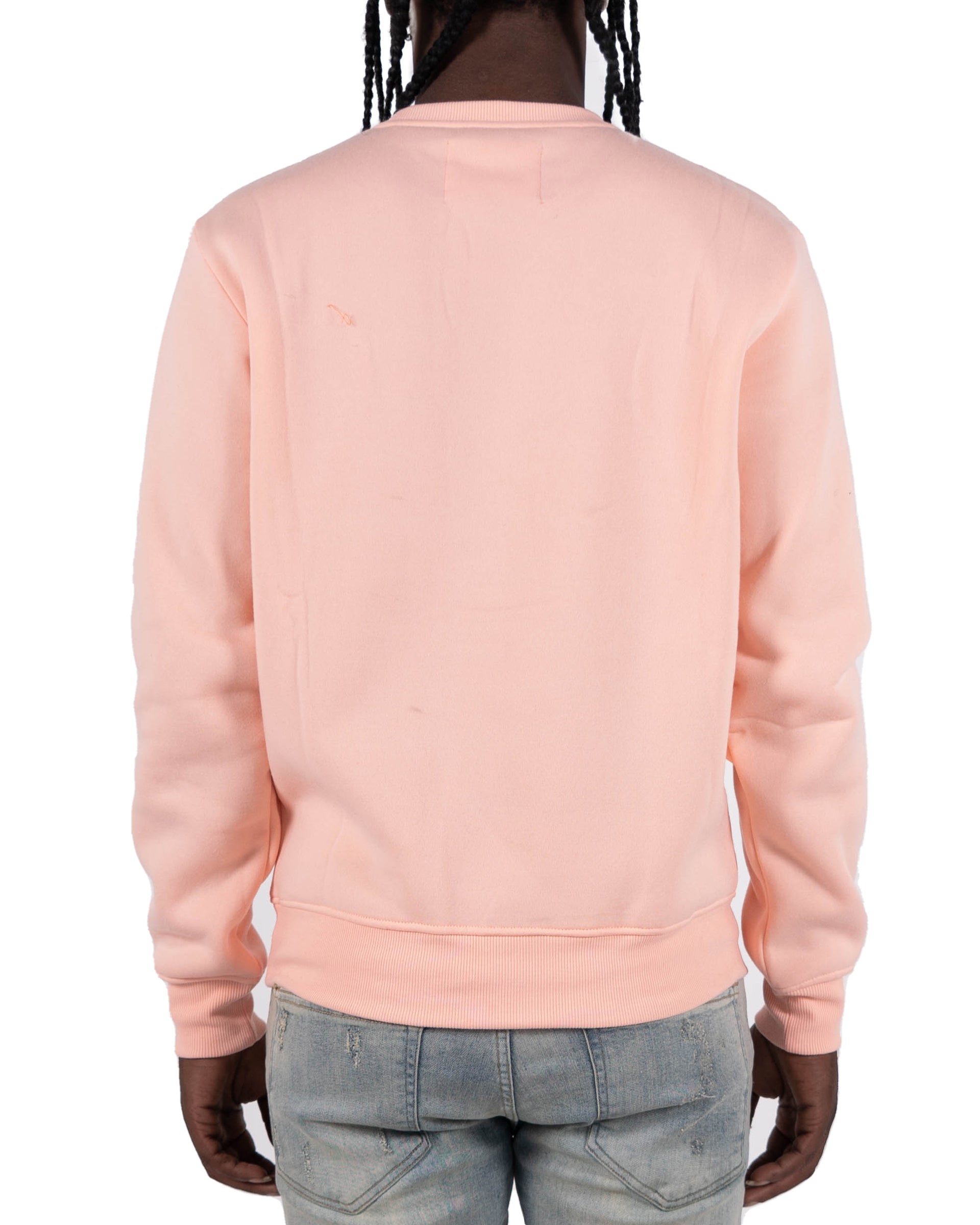 Men's "Good Guy" Graphic Embroidered Sweatshirt | Light Pink