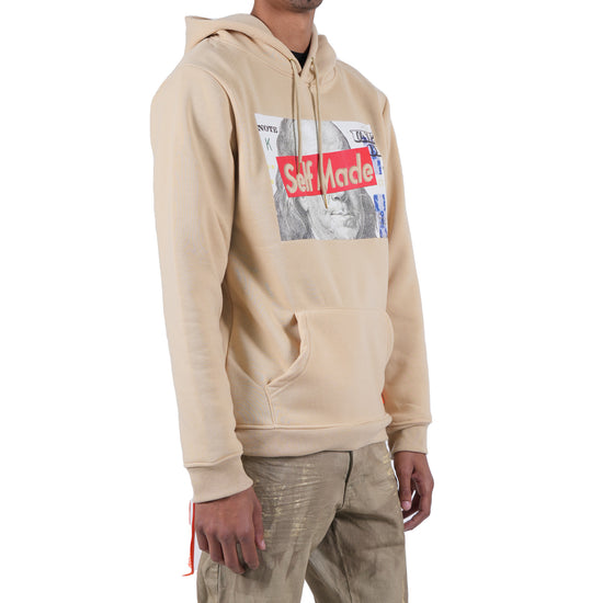 Men's "Self Made" Hoodie | Khaki