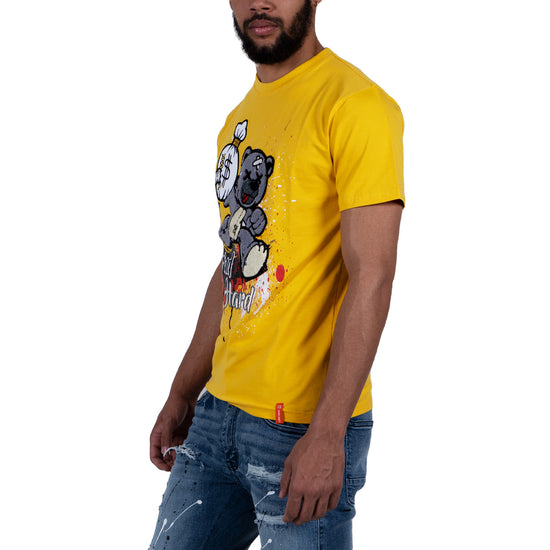 Men's Grind Hard Tee | Yellow