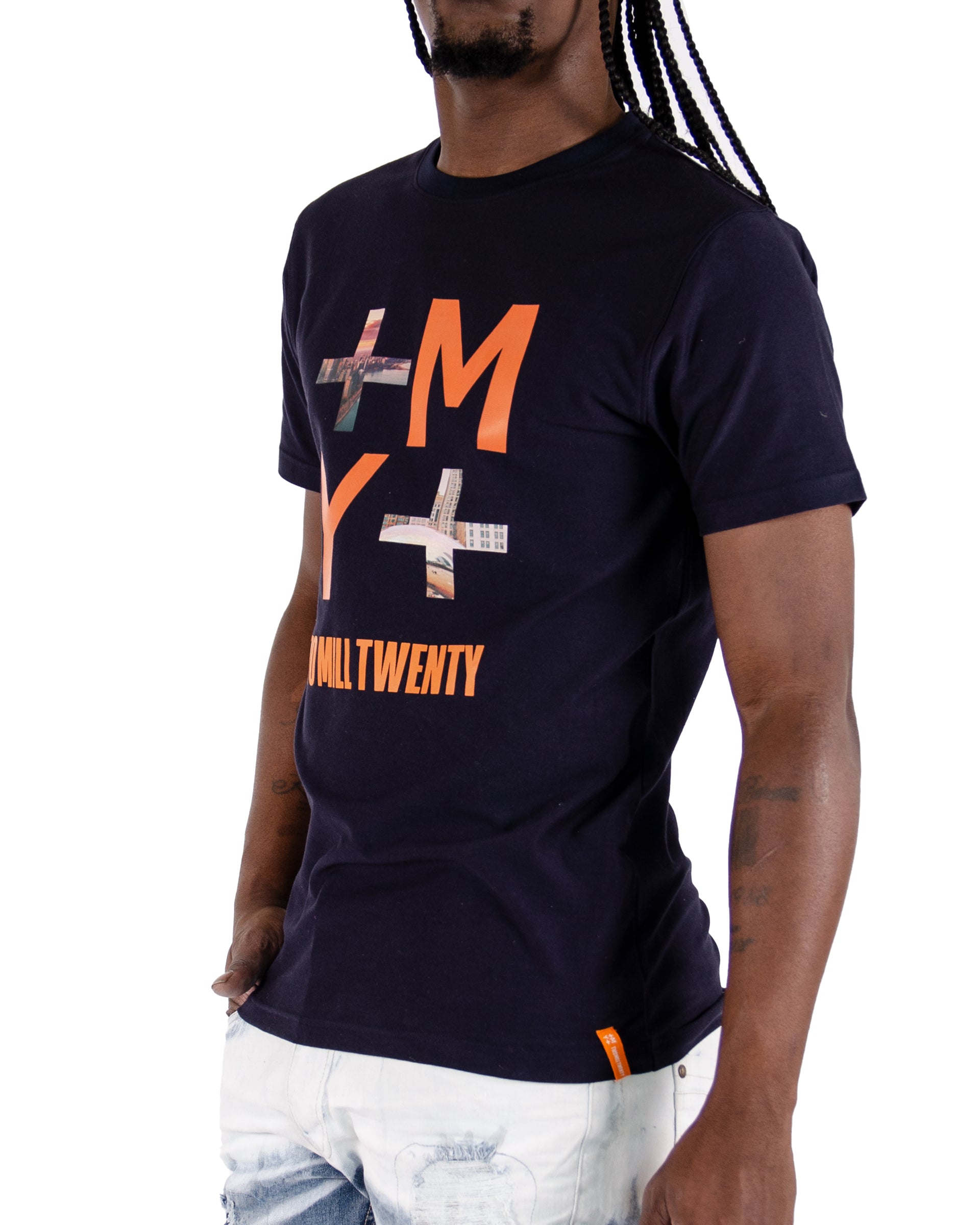 Men's Inverse Logo Graphic T-Shirt | Navy