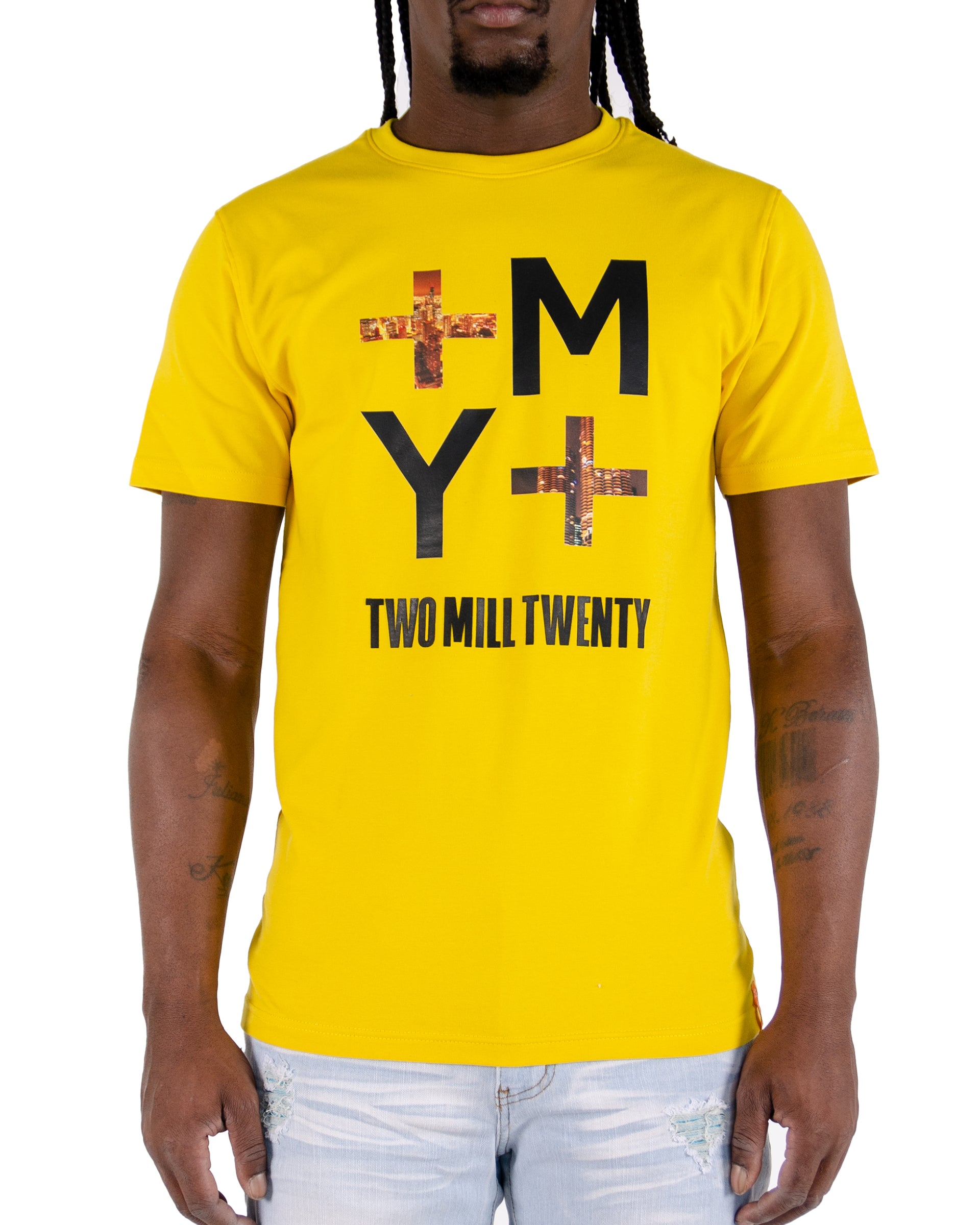 Men's Inverse Logo Graphic T-Shirt | Yellow