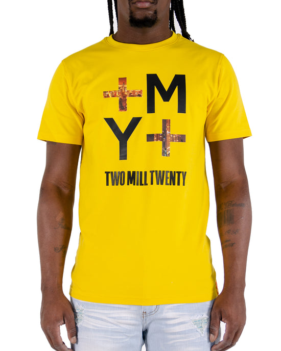 Men's Inverse Logo Graphic T-Shirt | Yellow