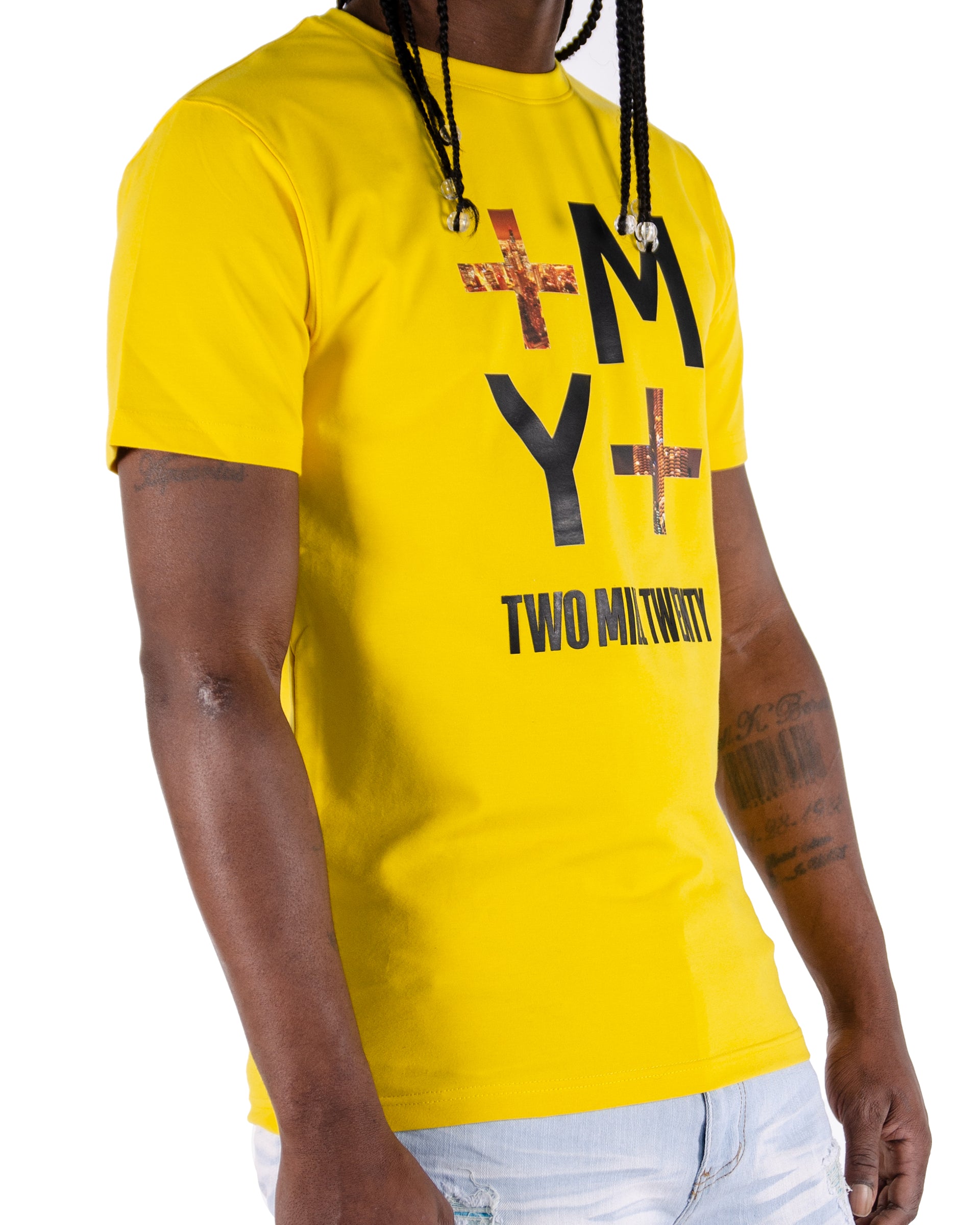 Men's Inverse Logo Graphic T-Shirt | Yellow