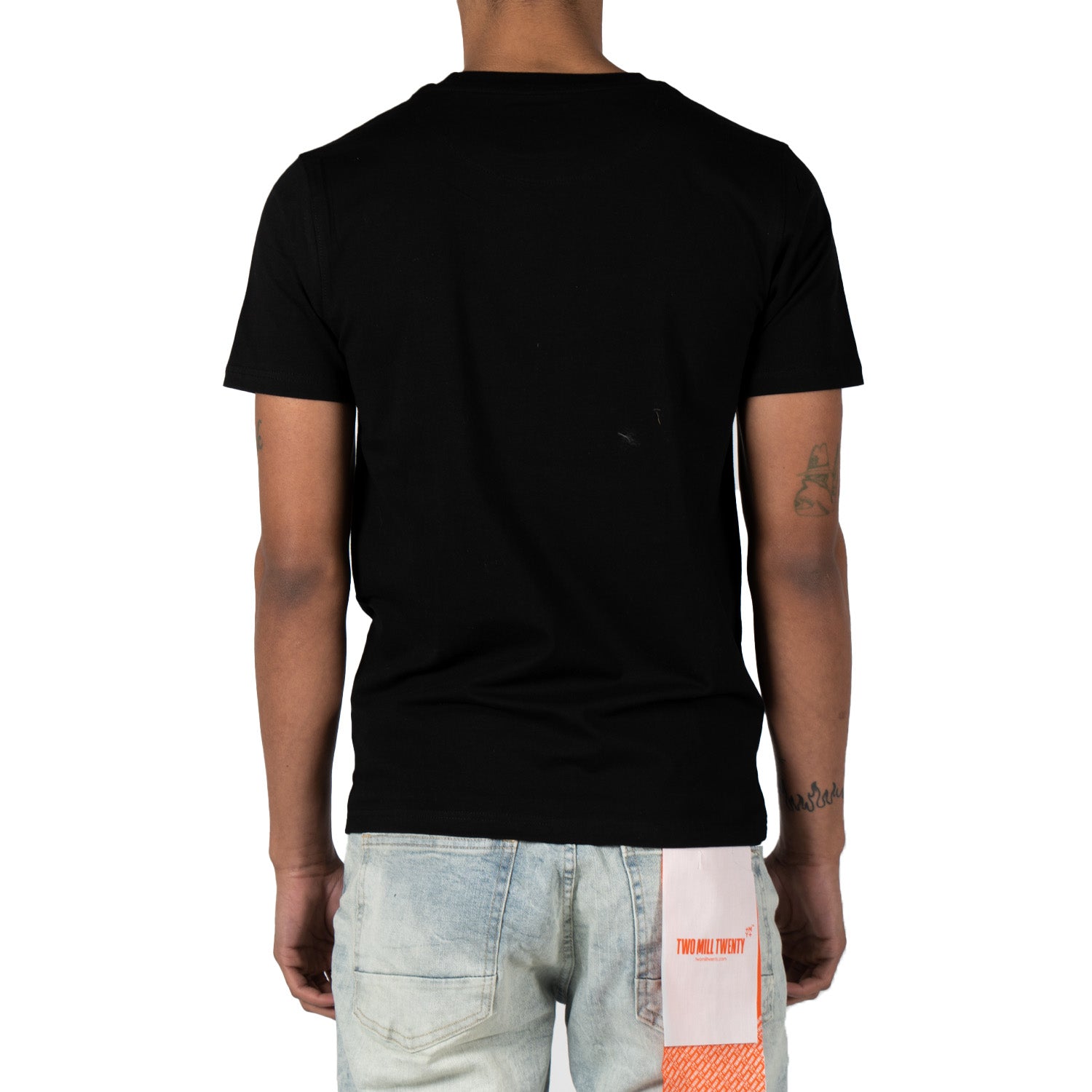 Men's Inverse Logo Street Money Graphic T-Shirt | Black