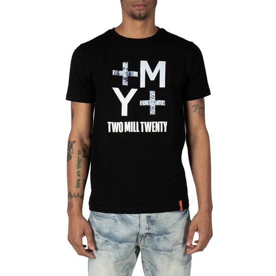 Men's Inverse Logo Street Money Graphic T-Shirt | Black