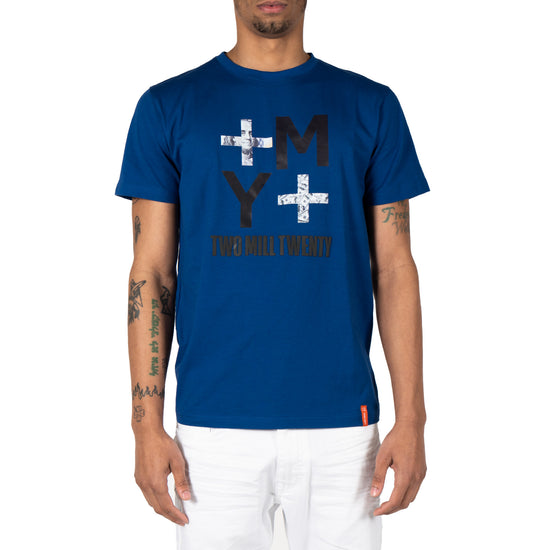 Men's Inverse Logo Street Money Graphic T-Shirt | Royal Blue