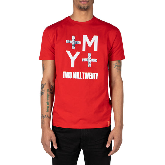 Men's Inverse Logo Street Money Graphic T-Shirt | Red